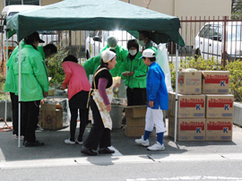 茨城県高萩市　総合福祉センターでの支援活動作業01