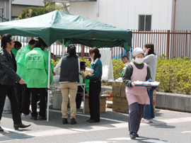 茨城県高萩市　総合福祉センターでの支援活動作業03