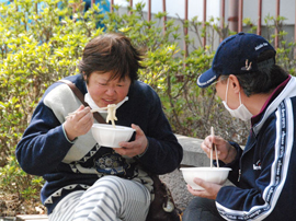 茨城県高萩市　総合福祉センターでの支援活動作業07