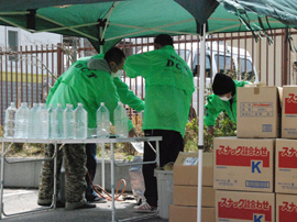 茨城県高萩市　総合福祉センターでの支援活動作業08