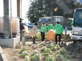 宮城県東松島市赤井市民センターでうどんの炊出し08